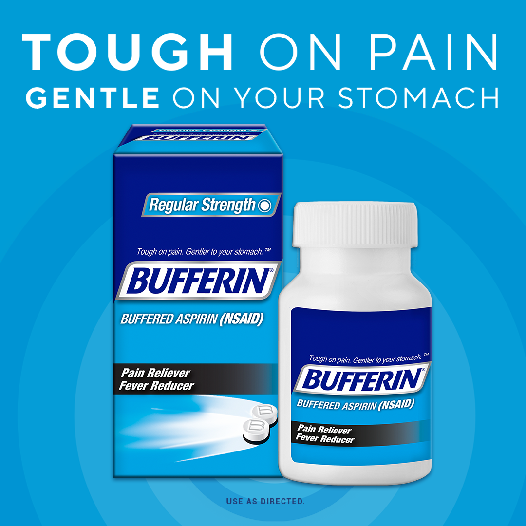 Bufferin Buffered Aspirin 325 mg, Coated Tablets. 130.0 ea 3Pack